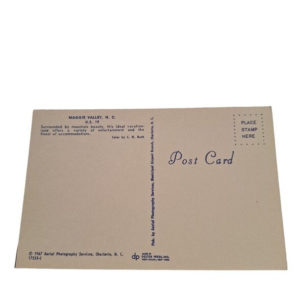 Maggie Valley North Carolina Chrome Postcard - Picture 2 of 2